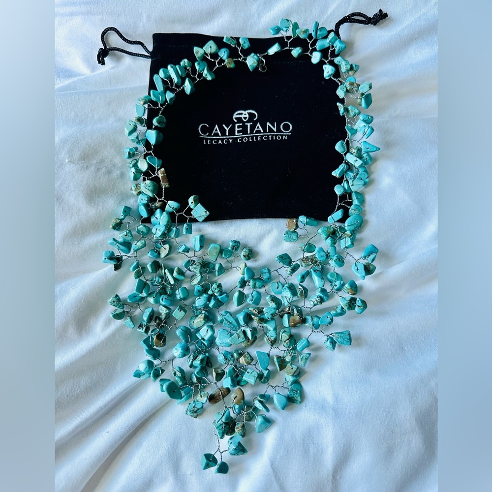 Cayetano Legacy Collection: Dominga clasp-Turquoise necklace 😍